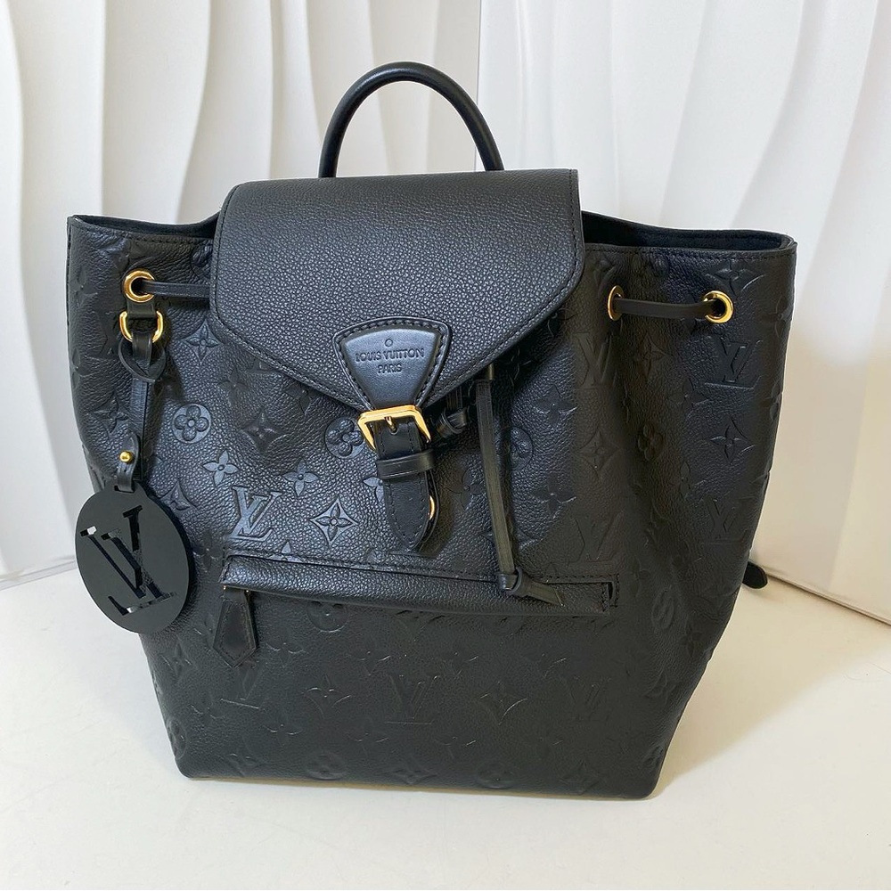 Louis Vuitton Montsouris Black Monogram Empreinte Backpack